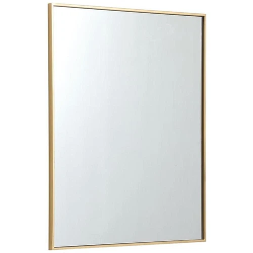 Elegant Decor Eternity 36" x 30" Contemporary Metal Frame Mirror in Brass - Picture 3 of 12