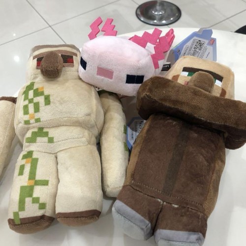 minecraft villager plush toy