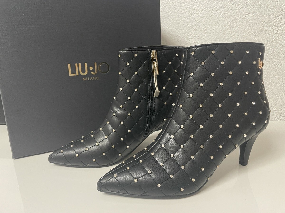 Liu Jo High Heels Pumps Stiefeletten Stiefel Strass besetzt neu 38