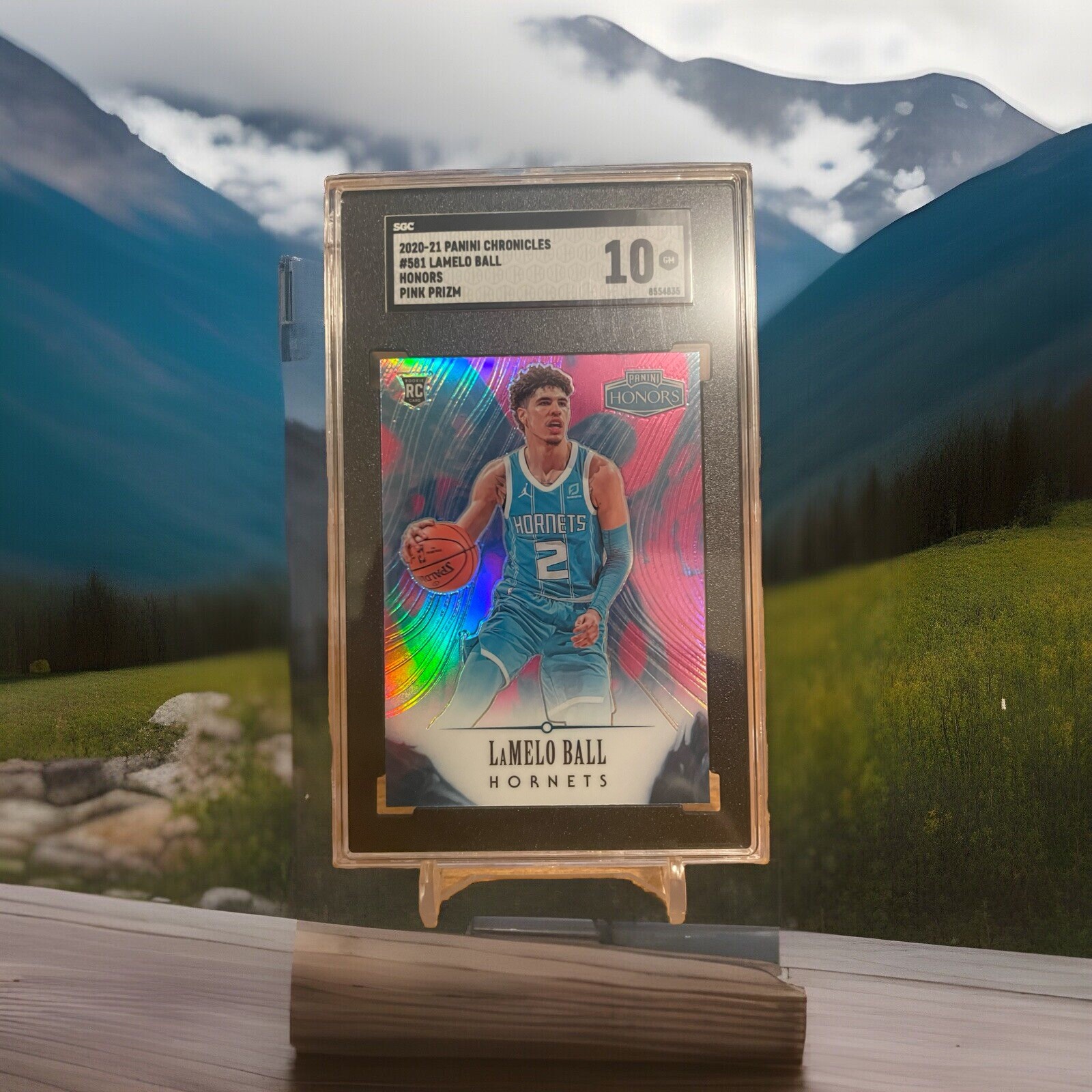 2020-21 Chronicles Lamelo Ball Honors Pink Prizm Rookie Card RC #581