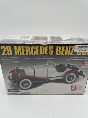 Lindberg '29 Mercedes Benz SSK Kit  #72326 Factory Sealed 1:24