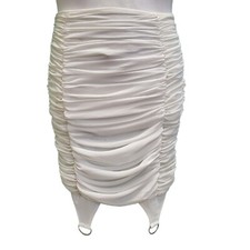 Mini Skirt House Of CB White Ruffled Fitted  XS  Women's
