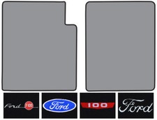 1957-1960 Ford F-100 Loop Carpet Logo Floor Mat 2pc 1957-1960 Ford F-100 Loop Carpet Logo Floor Mat 2pc