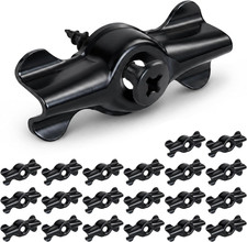 20 Pack Double Wing Flush Clips with Screws for Window Screens & Doors