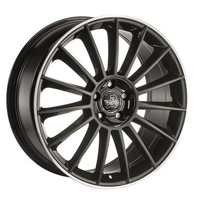 ALUFELGE ARCASTING ICESTORM FUR VOLKSWAGEN GOLF V PLUS 8X18 5X112 BLACK LIP POL