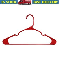 50 Pack Plastic Hangers Durable Clothes Hangers Adults Teens Organize Closets US