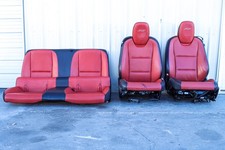 2010-2015 Camaro Ss Coupe Seats Front Rear Set Red Leather Oem Used 2010-2015 Camaro Ss Coupe Seats Front Rear Set Red Leather Oem Used