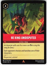 Be King Undisputed 129/204 Ursula's Return Rare