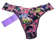 HANKY PANKY SIGNATURE LACE ORIGINAL RISE THONG SZ ONE SIZE UNAPOLOGETIC NWT