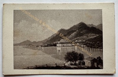 orig CDV Foto Litho Fotografie Bild alt um 1873 Tegernsee Ravizza Max