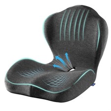 Seat Cushion for Car Truck Driver, Memory Foam Seat Cushion with Adjustable S...