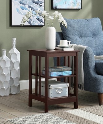 End Table Multiple Colors W/ Lower Shelf & Classic Design Living Room & Bedroom
