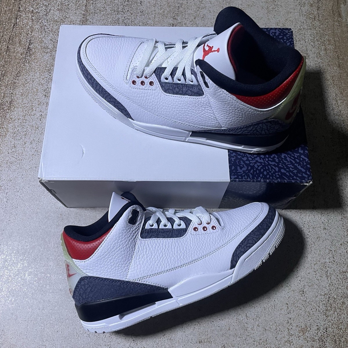 Air Jordan 3 Retro SE Denim Fire Red CZ6431-100 Mens Size  display picture 2