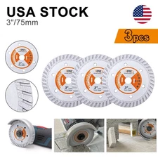 3pcs/set 3 in Diamond Circular Cutting Disc Wood Steel Mental Concrete Saw Blade