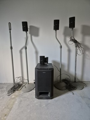 Sony SA-WMS5 Active Subwoofer Mit Boxen Und Boxenständern