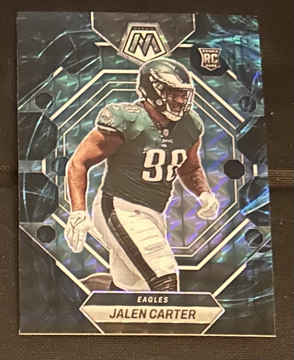 2023 Panini Mosaic Genesis Jalen Carter RC #328 Philadelphia Eagles