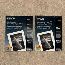 Epson Ultra Premium Presentation Paper Matte, 8.5"x11", 75 Sheets, Read Desc.