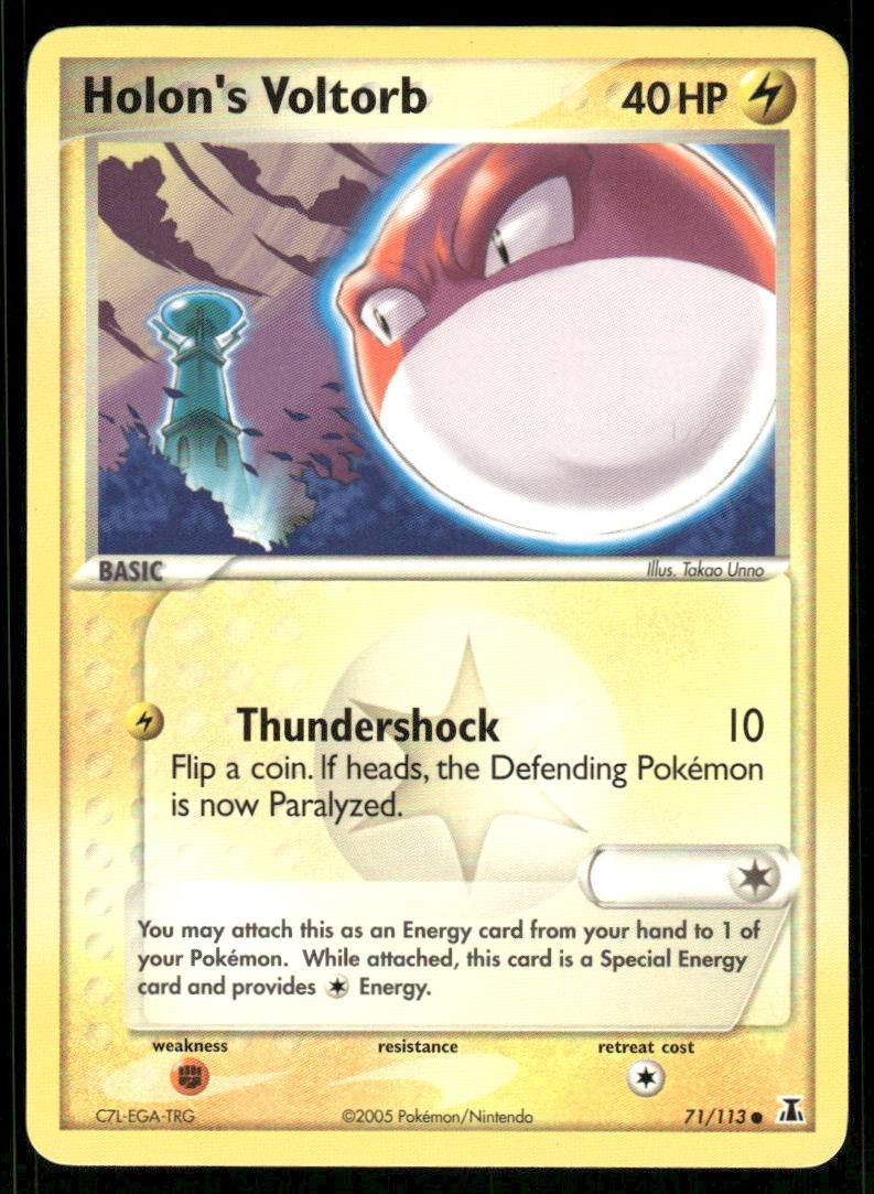 Pokemon Cards Holon's Voltorb 71/113 Delta Species Common NM