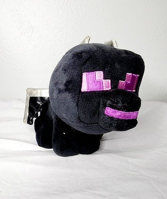Minecraft Ender Dragon Plush Jinx Mojang 2020 Large Black Purple Stuffed Toy