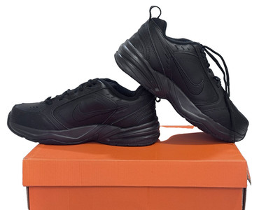 Nike Air Monarch IV Men's 7.5 4E Wide Low Top Sneaker Black 416355-001