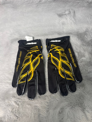 Midnight Rally Club Smokey UltraLight Driver Gloves Black Gold Large