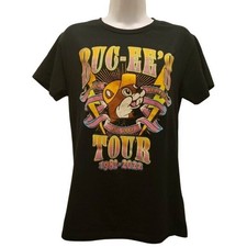 Buc-ee's Youth Tour Graphic T-Shirt Size Medium Kids 1982-2022 Black Bucees