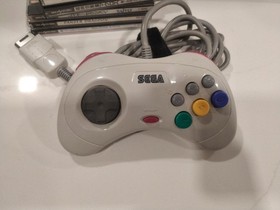 Sega Saturn Console White Restored with 4 Shmups Games & 2 controllers Japanese