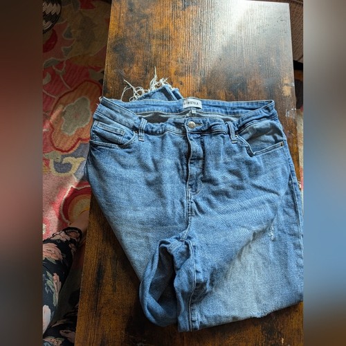 Pistola Jeans Plus Size Size 16W Distressed Raw Hem Boot Cut - Picture 11 of 15