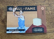 2009-10 GEORGE MIKAN TIMELESS TREASURES JERSY CARD /50  HOF