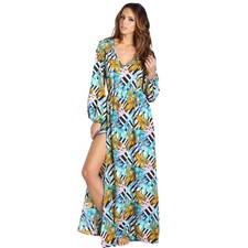 SHOW ME YOUR MUMU Jocelyn Maxi Dress Birds of Paradise Tropical Floral M