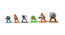 Nickelodeon Teenage Mutant Ninja Turtles TMNT Jada Nano Metal figs 6 Figures