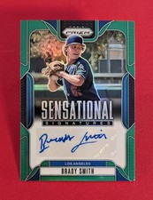 🔥Brady Smith Auto -2025 Panini Prizm Sensational Signatures Green Prizm