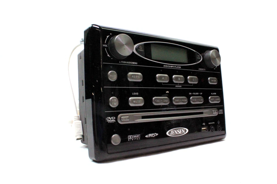 Jensen AWM970 Radio Stereo 12V-108W AM/FM/CD/DVD - Won't Read DVD Discs As Is - Image 2 of 4