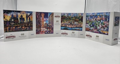 Boardwalk Puzzle Company Iconic Places Chicago, Boston, Philadelphia 1000 pieces