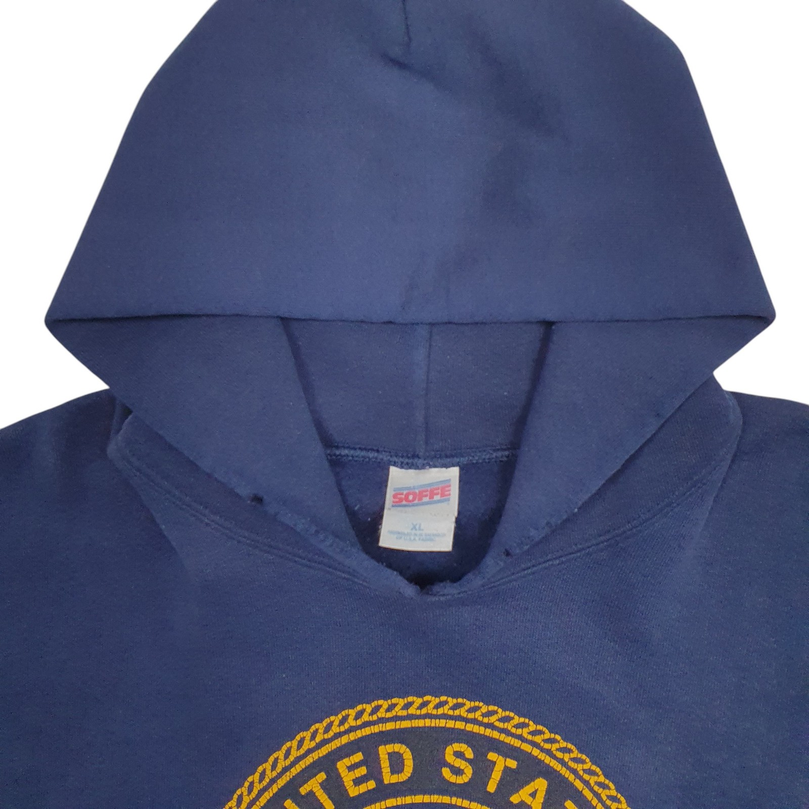 SOFFE Hoodie United States Navy Jumper Sweatshirt Mens XL image 2