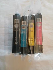 Genuine Epson T702120-BCS Black Cyan Magenta Yellow Ink Cartridge Genuine # 702
