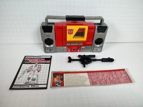 Transformers G1 Vintage Boombox Cassette Player Blaster 100% Complete Works!!