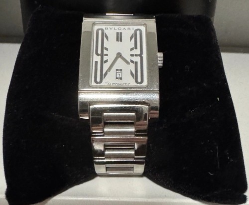 Bulgari Rettangolo Stainless Steel Watch RT45S - Picture 7 of 21