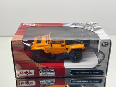 MAISTO CUSTOM SHOP 31309 HUMMER Hx CONCEPT 2008 -ORANGE MET. 1:24- GOOD IN BOX