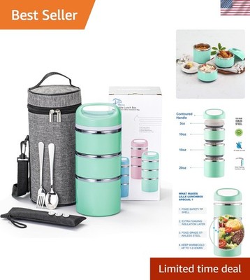 Healthy Meal Prep Made Easy: Stackable Lunch Box with Insulation & Extra Seals