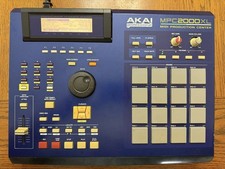 Akai MPC 2000XL MCD MIDI Production Center Sampler Sequencer Drum Machine Blue