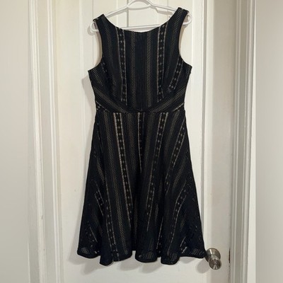 Sangria size 10 Elegant Black Lace Dress sleeveless, tank dress summer occasion
