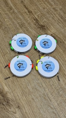 3 Haken Pop-Up Brassen Rig Größe 1 Haken Meeresangeln Meeresbrasse Strand Ufer x 4er Pack