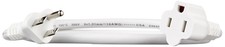 Amazon Basics Extension Cord 3ft 3 Prong Outlet Extender Indoor 13A 125V White