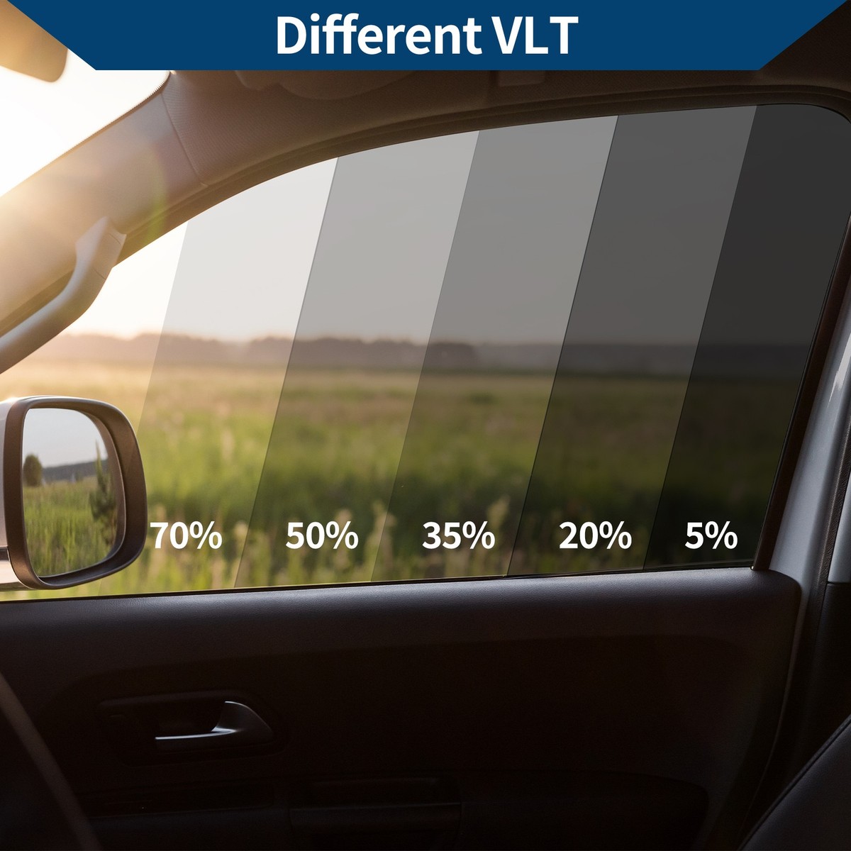 Car Window Tint Film 9.84 ft x 29.92 inch Blue Purple VLT 17% IRR