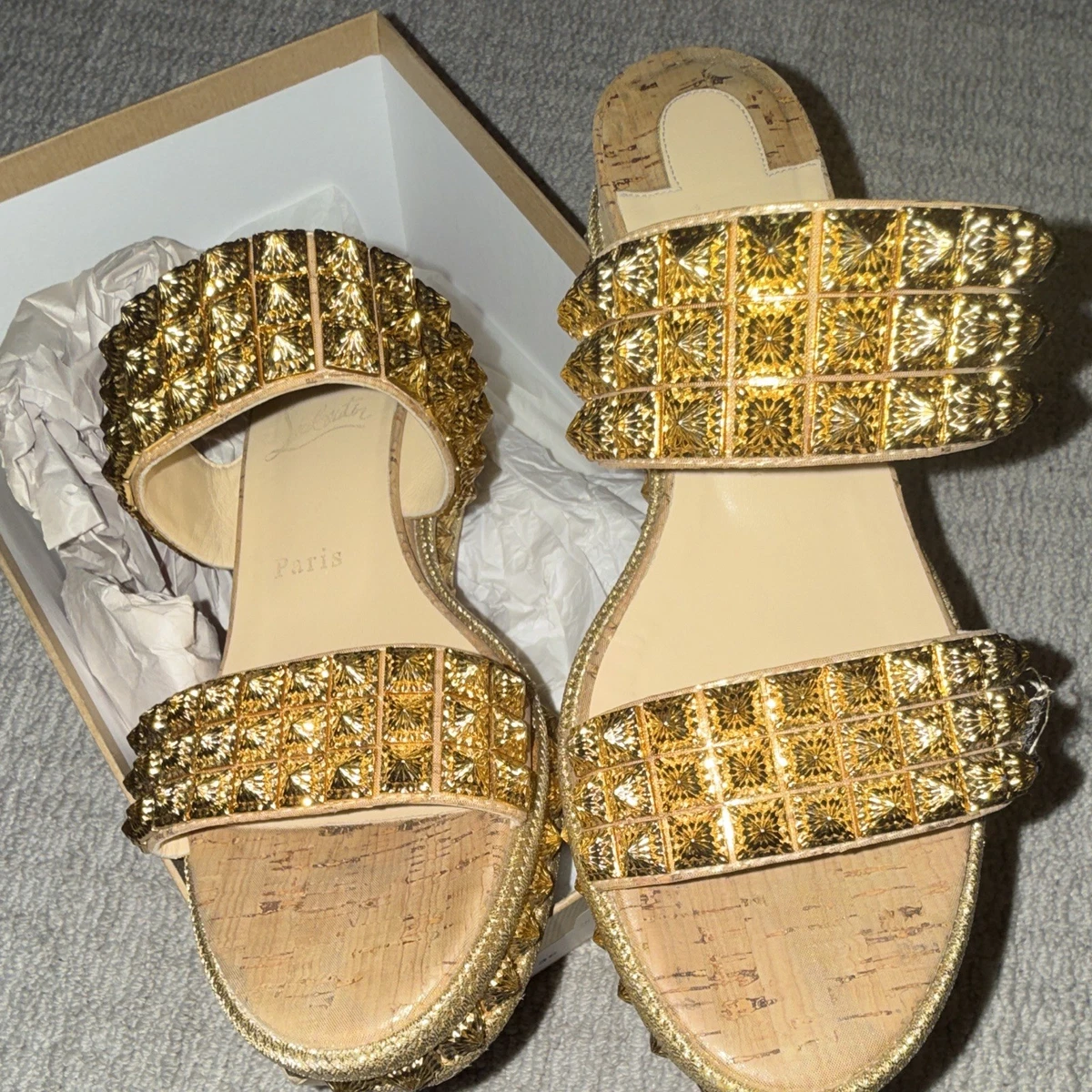 Christian Louboutin Women's Wedge Mid (2-2.9 in) Heel Height