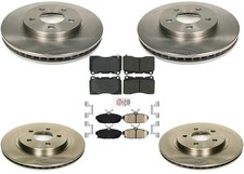 Front Rear Brake Disc Rotors Brake Pads Fits 07-11 Mustang 5.4l Shelby Gt500