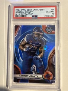 2024 Bowman's Best University Ashton Jeanty #85 Blue Refractor /149 (RC) PSA10
