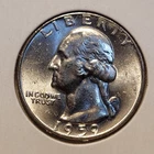 1959 D Washington Quarter BU Uncirculated Mint State 90% Silver 25c US Coin