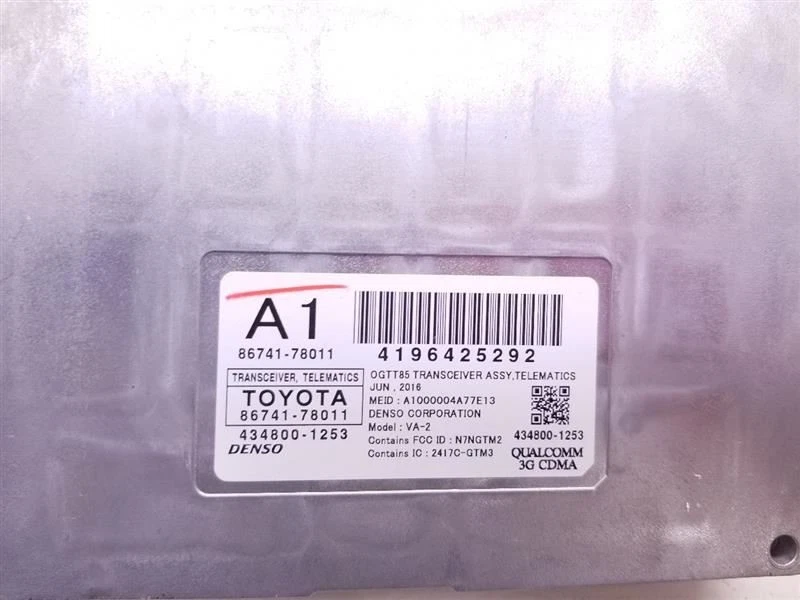 Lexus NX200T 2016 2,0 L 4x4 módulo de control de comunicaciones telemáticas ECM  Foto 3 de 4